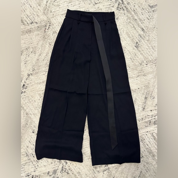 Black Pants, Ted Baker London , 
Wide Leg Trousers With Pleat Detail. - Picture 7 of 13